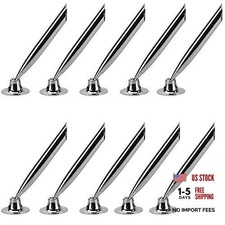 10 Pack Silver Metal Counter Pen Holder Base, Desk Pen Stands for Office | 10 Office Counter price