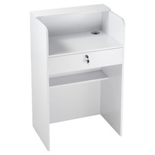 Uimoso Reception Desk 23.6-inch Compact Rectangular Counter with Storage Drawer Office Counter price
