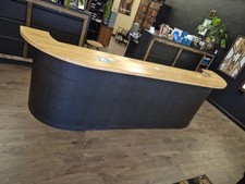 Front Desk/Reception/Checkout Counter - Custom Made - Wired for Electric Outlets Office Counter price