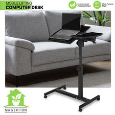 [ADJUSTABLE HEIGHT & ANGLE DESK] Rolling Swivel Laptop Table Portable Sofa Tray Computer Desk price