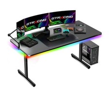 GTRACING RGB LED Gaming Desk 55 Inch Large PC Computer Table - Brand New Computer Desk price