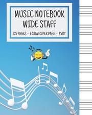 Music Notebook - Wide Staff: Music Writing Notebook For Kids | Blank Sheet M... Music Notebook price