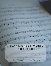 Blank Sheet Music Notebook For Musicians / Songwriting / Students / Music Lov... Music Notebook price