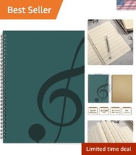 Blank Sheet Music Composition Manuscript Staff Paper Art Music Notebook Black... Music Notebook price