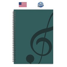 Blank Sheet Music Composition Manuscript Staff Paper Art Music Notebook Black... Music Notebook price