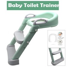 Green Toddler Potty Training Toilet Seat Ladder Step Chair Infant Kid Trainer Baby Potty Chair price