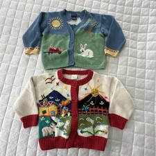 Baby Cardigans Lot of 2 18-24M Embroidered Baby Gap & Peruvian Handmade * Baby Cardigan price