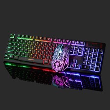 RGB Gaming Keyboard and Mouse Combo Wired USB LED Backlit for PC PS4 Xbox Gaming Keyboard price