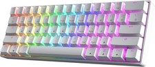 GK61 Mechanical Gaming RGB LED Keyboard - White, Gaetron Optical Red Switches Gaming Keyboard price