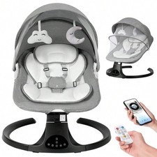 Portable Electric Baby Swing Bouncer Infant Cradle w/ Music Remote Mosquito Net Baby Bouncer Mosquito Net price