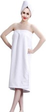 Women's Spa Bathrobe Set with Hair Drying Cap - Soft Fast-Dry Wrap Towel Towel & Bathrobe Set price
