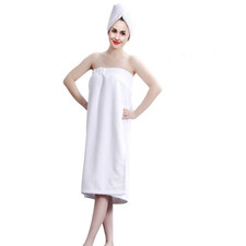 Keenso Womens Spa Bathrobe Set Hair Drying Cap - Soft Fast-Dry Wrap Towel Towel & Bathrobe Set price
