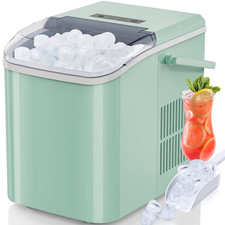 EDX Electric Ice Maker Machine With Handle Scoop Compact Bullet Cube Mint Green Ice Makers price