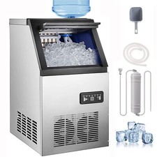 110lb Built-in Commercial Ice Maker Stainless Steel Bar Restaurant Cube Machine Ice Makers price