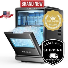 EUHOMY Countertop Crescent Clear Ice Makers, 35Lbs/24H, 16Pcs in 12Mins, Auto Ice Makers price