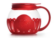 Tasty 1.5 Qt Microwave Popcorn Maker, Borosilicate Glass Popcorn Popper, Red Popcorn Machines price