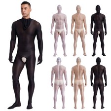 US Mens Jumpsuit Lingerie Catsuit Tempting Nightwear Slim Fit Full Body Bodysuit Men's Bodysuit price