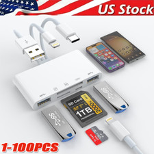 5 in 1 Memory Card Reader USB 3.0 OTG Adapter SD Card Reader For iPhone/iPad LOT Card Readers price