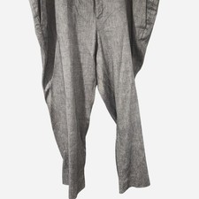Banana Republic Men's Gray Linen Flat Front Straight Leg Pants Size 36 Womens Men's Capri Pants price
