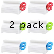 3Pcs Rolling Tube Toothpaste Squeezer Manual Dispenser Seat Holder Home Bathroom Toothpaste Holder price