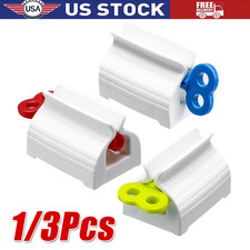 3Pcs Rolling Tube Toothpaste Squeezer Manual Dispenser Seat Holder Home Bathroom Toothpaste Holder price