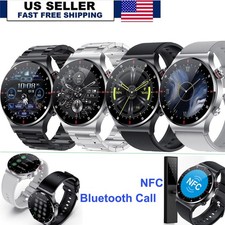 NFC Bluetooth Talking Smart Watch Waterproof HD Screen For iPhone Samsung 2025 Health & Fitness Software price