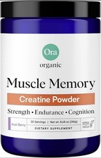 Ora Organic Creatine Monohydrate Powder - Muscle Memory Acai Berry EXP 09/27 Health & Fitness Software price