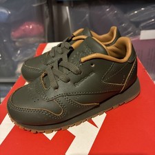 Reebok Classic Leather x Kendrick Lamar Olive Green Gum Kids Sneakers BS7499 Boys' Classic Shoes price