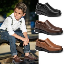 Boys Youth Oxford Shoes Classic Dress Formal Shoes Wedding Loafers Boys' Classic Shoes price