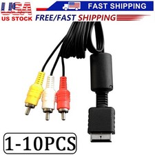 New 6 Feet RCA AV Audio Video Composite Cable Cord for Sony PS1 PS2 PS3 PS3 Slim Composite Cable price