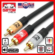 3-RCA Composite Cable Red White Yellow Stereo Audio Video AV TV VCR DVD Composite Cable price