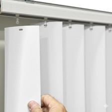 Vertical Blind Slats Vanes Replacement Smooth Curved White You Pick Size and Qty Vertical Blind price