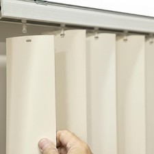 Vertical Blind Slats Vanes Replacement Smooth Curved White You Pick Size and Qty Vertical Blind price
