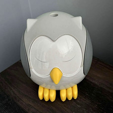 Owl Nursery Night Light, Gray White Yellow Colorway, Unisex Baby Room Decor Baby Room Night Light price