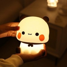 Cute Silicone Animal LED Night Light Touch Dimmable Baby Kids Bedside Lamp Gift Baby Room Night Light price