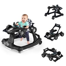 Babyjoy 4-in-1 Baby Walker Foldable Activity Push Walker Adjustable Height Blue Baby Walker price