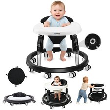 Foldable Baby Walker with Wheels & Height Adjustable for Infant Boys Girls 6-18M Baby Walker price