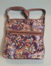 Sakroots Artist Circle Floral Crossbody Bag Zip Closure Adjustable Strap Women's Messenger Bag price