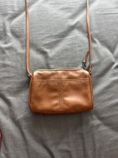 Women’s Brown Solid Crossbody Bag Zip Top Gold Hardware Inner/Outer Pockets Women's Messenger Bag price