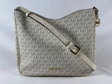 Michael Kors Nayla Medium Signature Logo Messenger Bag - Beige/Cream, NWOT Women's Messenger Bag price