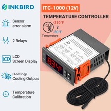 Inkbird ITC-1000 12V 10A Temperature Controller ON/OFF Thermostat Heat Cool US Thermostat price