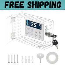 Universal Thermostat Lock Box with Key Clear Large Thermostat Cover Guard Wall Thermostat price
