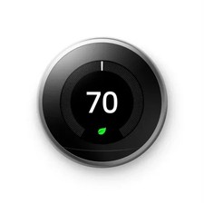 Google Nest 3rd Gen Learning Thermostat Smart Stainless Steel T3007ES Thermostat price