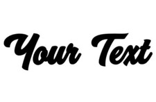 YOUR TEXT Vinyl Decal Sticker Car Window Bumper CUSTOM Personalized Lettering Toilet Sticker price