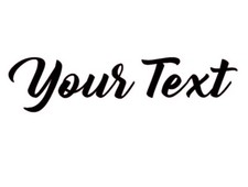 YOUR TEXT Vinyl Decal Sticker Car Window Bumper CUSTOM Personalized Lettering Toilet Sticker price