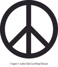 2" - 24" Peace Sign Die Cut Vinyl Decal Sticker - Made in USA Same Day Shipping Toilet Sticker price