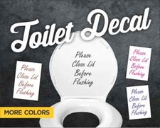 Close the lid decal sign - Bathroom Toilet Decal - Toilet Decal - Bathroom Decal Toilet Sticker price