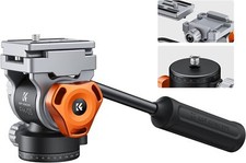K&F CONCEPT Video Fluid Head Tripod Head Pan Tilt w/Acra Quick Release Plate Tripod Heads price