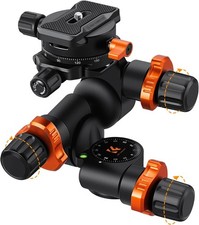 K&F CONCEPT 3-Way Geared Tripod Head Millimeter Adjustment for Star Shooting Tripod Heads price
