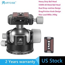 55mm Low Profile Ball Head Heavy Duty Tripod Ball Head All Metal CNC Ball Head Tripod Heads price